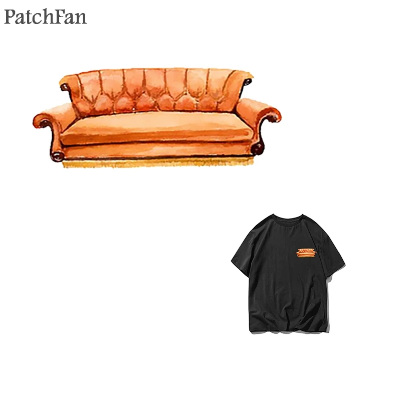 Patchfan друзья ТВ шоу гладильная передача патчи термопресс наклейки семьи Прекрасный Патч DIY аппликации родитель-ребенок A1779
