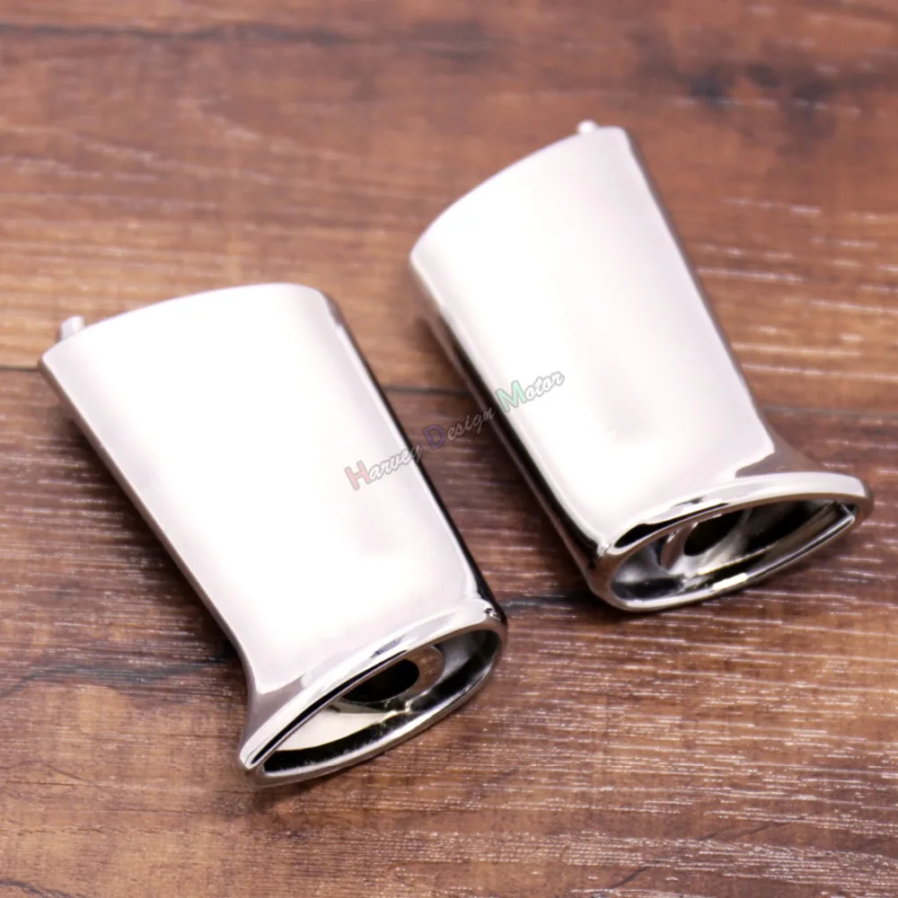 Задние хромированные пуленепробиваемые поворотники и кронштейн для Harley Dyna Softail