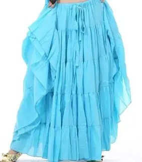 Blue skirt ATS новая племенная одежда для танца живота для женщин 4 шт. комплект одежды античные бронзовые Бусины бюстгальтер юбка с поясом цыганские танцевальные костюмы - Цвет: Blue skirt