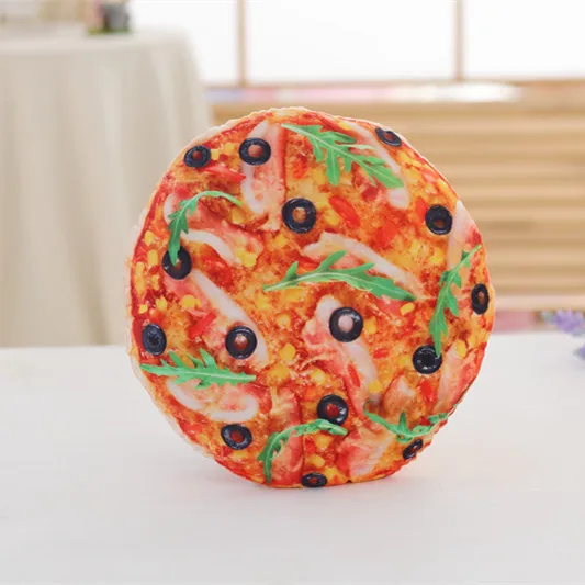 35cm 8 видов стилей, имитация печенья и пиццы, плюшевая подушка для сна, мягкие Забавные игрушки в форме еды для детей и детей, креативная мягкая подушка в подарок - Цвет: 35cm