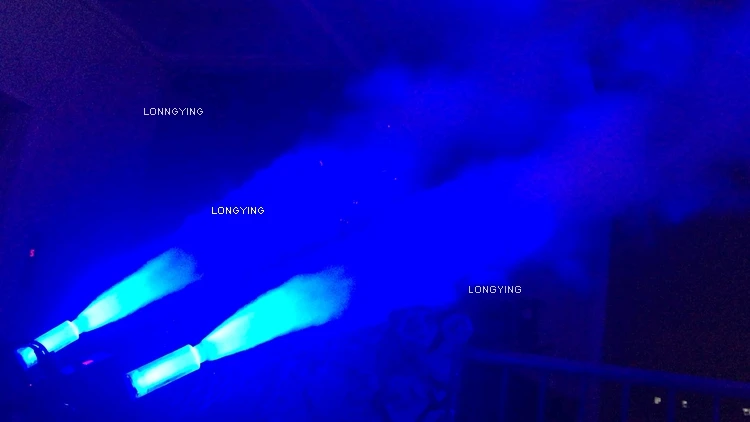 Бесплатная доставка 4 шт./лот 12x3 Вт RGB светодиодная CO2 струйная машина Cryo Jet Canon
