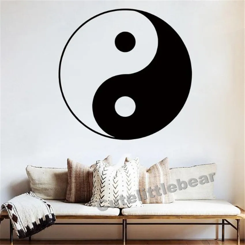 Символ Инь и Янь Ying-Yang стикер стены искусства комнаты виниловая наклейка