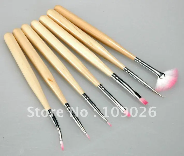 

Nail Art Tools Acrylic UV GEL 7 PCS Nylon uv gel NAIL BRUSH Pen