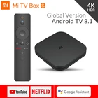 Xiaomi Mi Box S 4K HDR Android TV 8,1 Mi Box S 2G 8G Wi-Fi Google Cast Netflix IPTV телеприставка Mi Box 4 медиаплеер