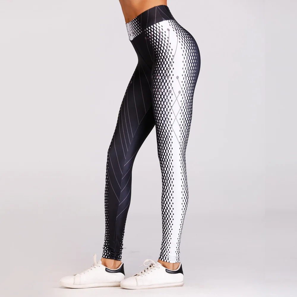 Женские спортивные Леггинсы с высокой талией эластичные леггинсы для фитнеса