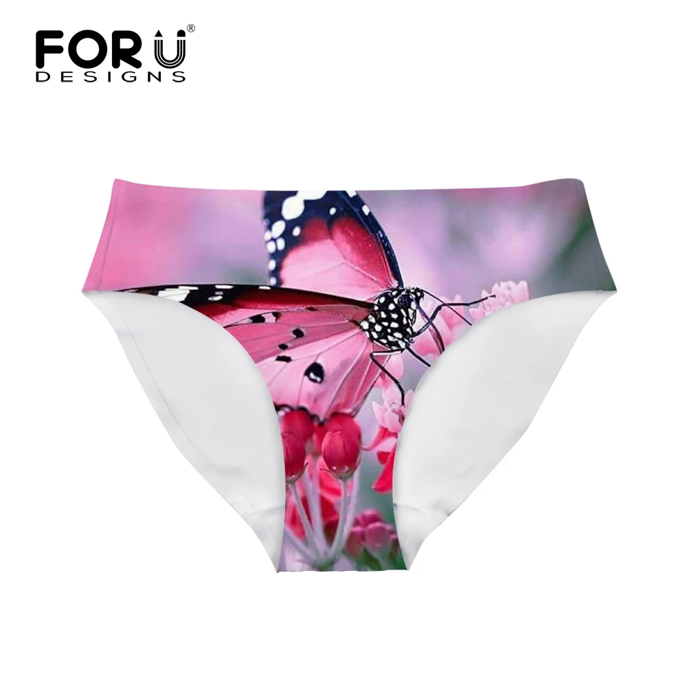 FORUDESIGNS сексуальное женское нижнее белье с цветочными бабочками бесшовные