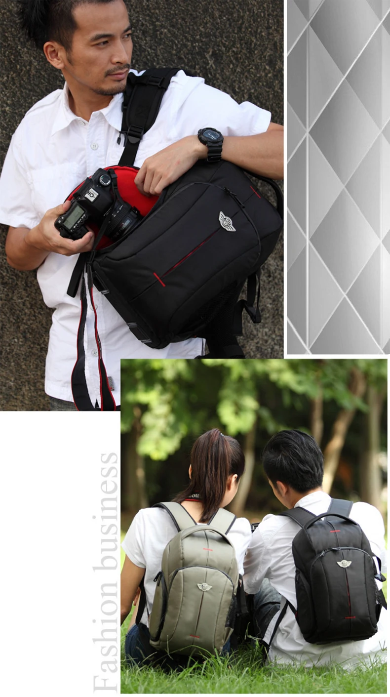 Jealiot профессиональный рюкзак для камеры Сумка для фото DSLR SLR рюкзак Водонепроницаемый Видео Фото цифровые сумки чехол для Canon