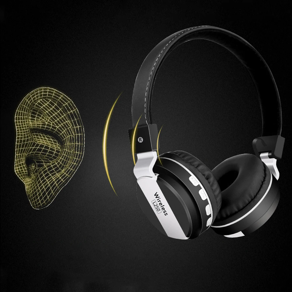 LOPPO Bluetooth Headphone HIFI Headset With Micorphone Wireless Headphones Support TF MP3 Stereo Bass headphone fone de ouvido |