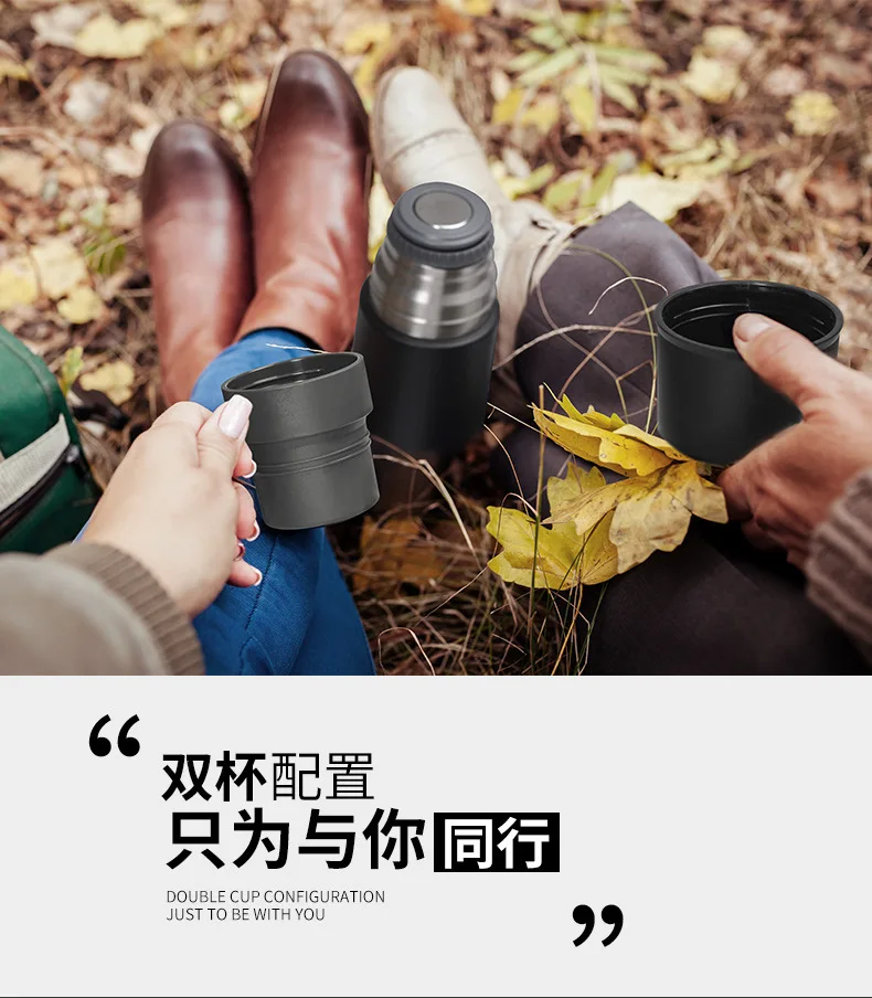 Naturehike 600 мл двойная крышка чашки Открытый походный чайник 304 нержавеющая сталь холодной и горячей изоляции путешествия бутылка