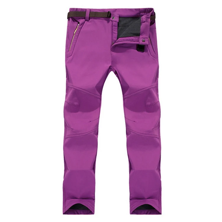 LoClimb S-6XL, женские зимние походные брюки для кемпинга, женские водонепроницаемые ветрозащитные флисовые брюки Софтшелл для лыжного треккинга, AW154