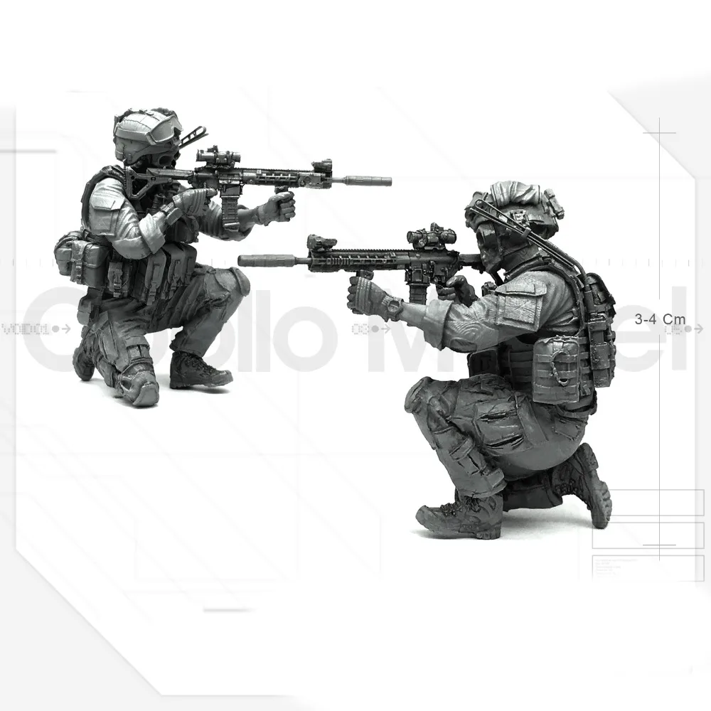 Tobyfancy 1/35 U. S армия спецназа Синий Дьявол Солдат Смола Модель Рисунок комплект