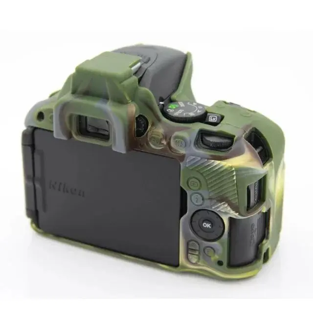 Nice Soft Silicone Rubber Camera Protective Body Cover Case Skin For Nikon D5500 Bag | Электроника