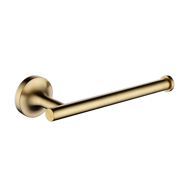 Towel Ring B SUS 304, нержавеющая сталь, аксессуары для ванной комнаты, матовый золотой держатель для бумаги, полотенце, кольцо, держатель для туалетной щетки, Матовый бронзовый - Цвет: Towel Ring B