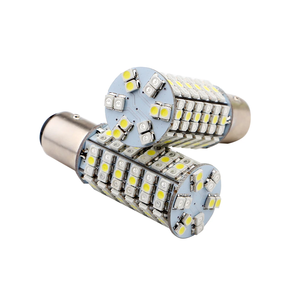 4X 10X 1157 BAY15D 1210 120 SMD светодиодные лампы двойной цвет белый и янтарный автомобильный