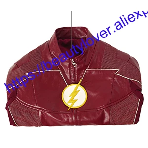 jacket Костюм супергероя Барри Аллена для косплея, костюм на Хэллоуин, костюм для взрослых и мужчин, вечерние костюмы для косплея - Цвет: jacket