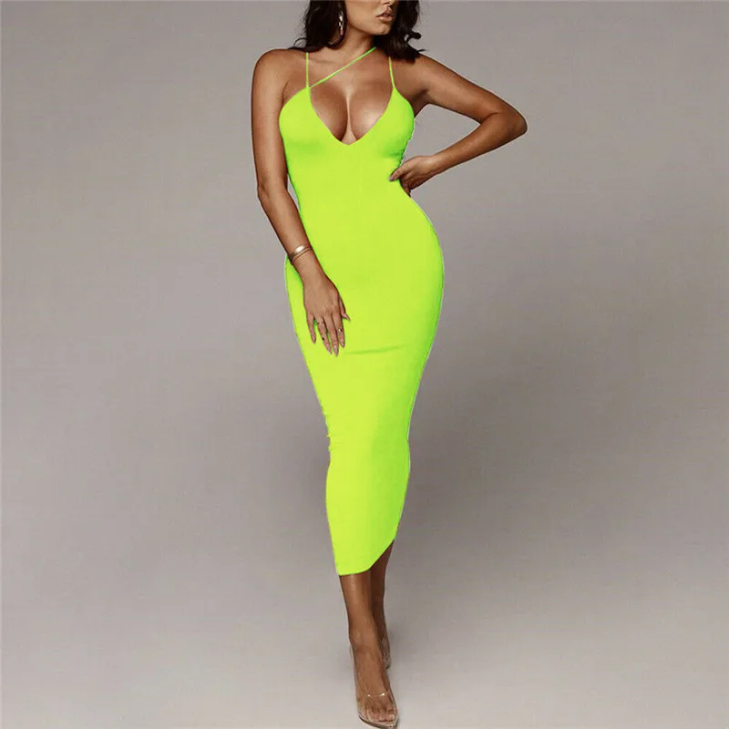 Женское вечернее длинное платье Новое сексуальное облегающее без рукавов на