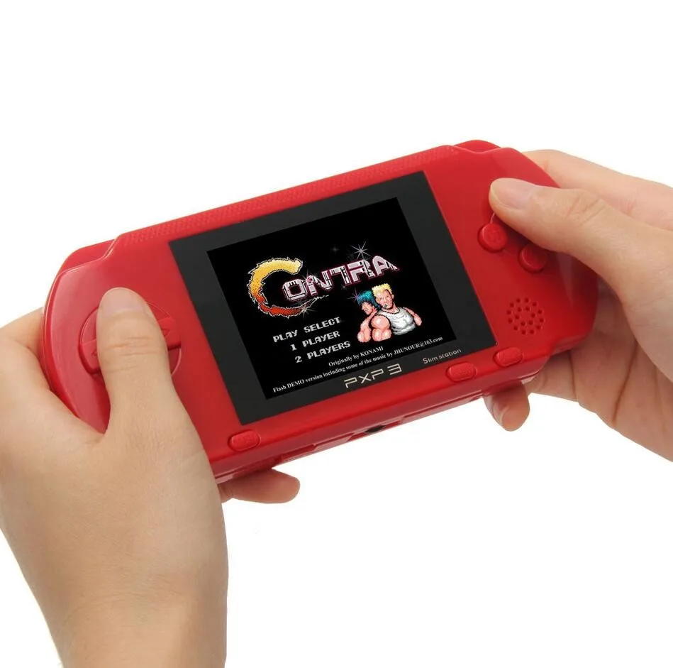 16 Bit PXP3 Handheld Game Player Retro Video Console with AV Cable Support TV-out 2 Cards PXP 3 Slim Station | Электроника