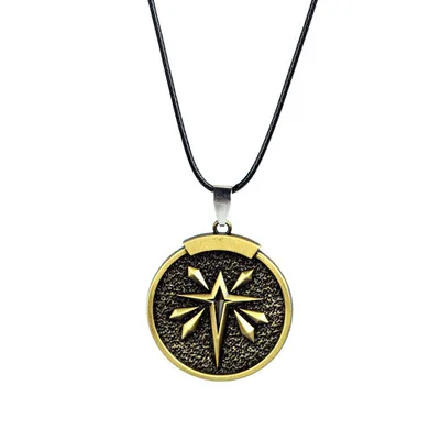 AVT игра Монстер Охотник Кожаная цепочка Ожерелье Логотип голова Волка кулон для