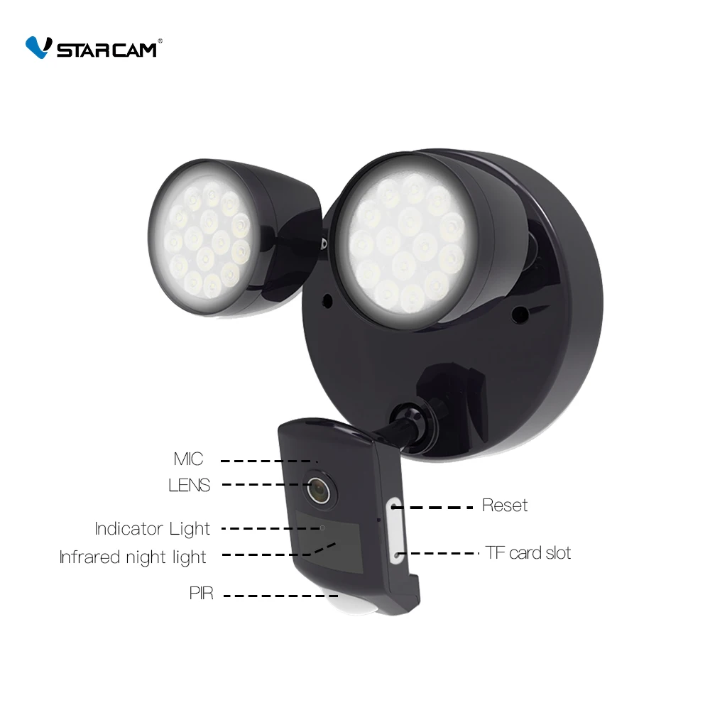 IP-камера Vstarcam уличная Водонепроницаемая со светодиодсветодиодный подсветкой HD