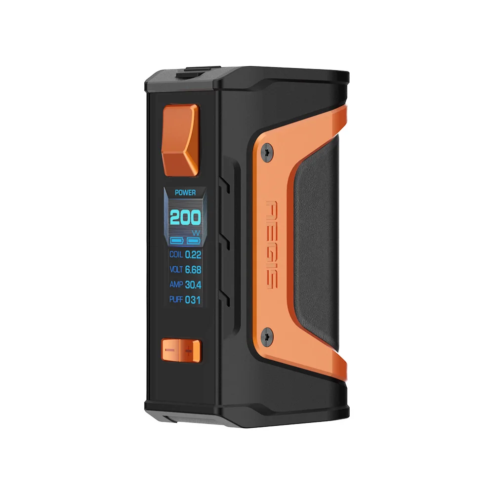 Black Orange Бесплатный подарок! GeekVape Aegis Legend 200 вт TC коробка мод как чипсет питание от двух 18650 батарей электронные сигареты без батареи Aegis Legend мод - Цвет: Black Orange