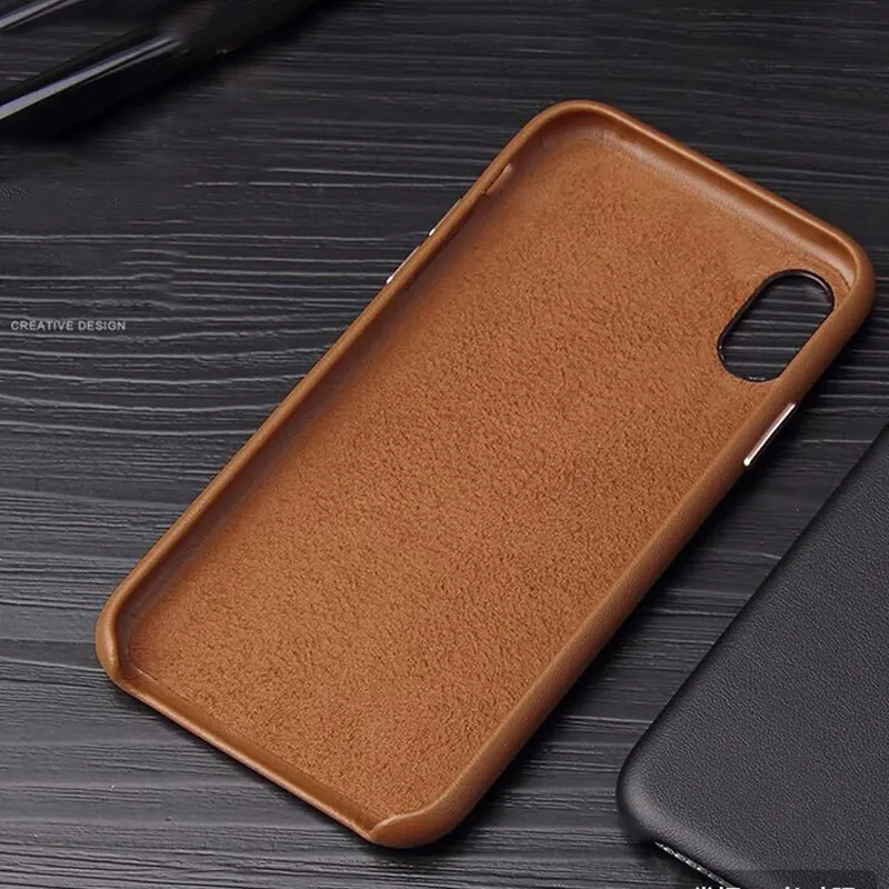 BFOLLOW PU Leather Case for iPhone XS Max / XR X 6 6S 7 8 Plus Luxury Back Cover Vintage Coque 10 Black Red |