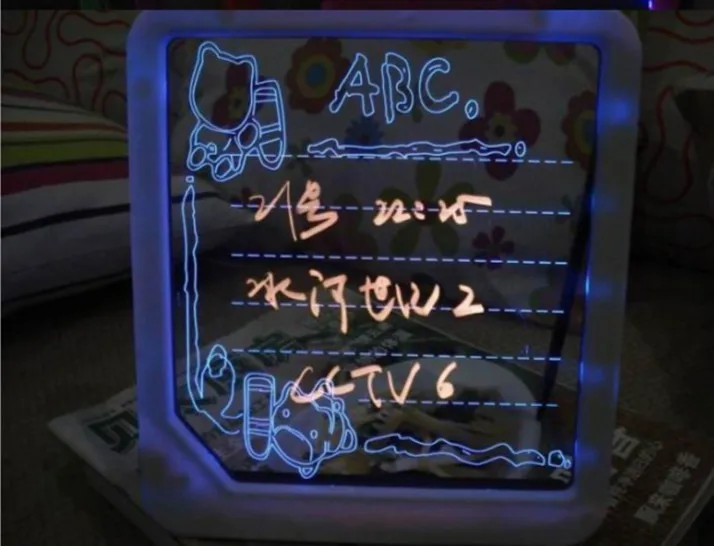 

led display fluorescence plate with a highlighter free to write Free shipping LED message board /Led Writing Board