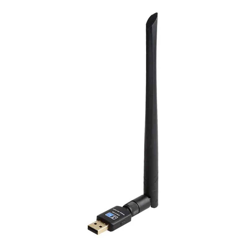 Двухдиапазонный usb-адаптер Chielecna 600 Мбит/с AC600 2 4 ГГц 5 8 ггц Wifi с антенной ПК