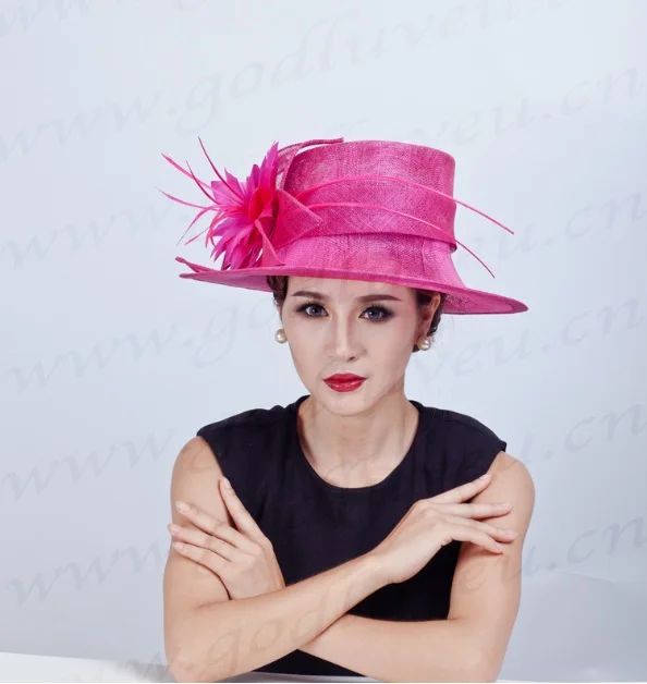 Женская фиолетовая Коктейльная шляпка для волос свадебной вечеринки Шляпка