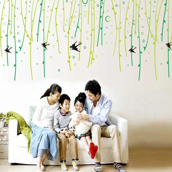 Новые лопатки из ивового дерева гостиная домашнее украшение настенные наклейки