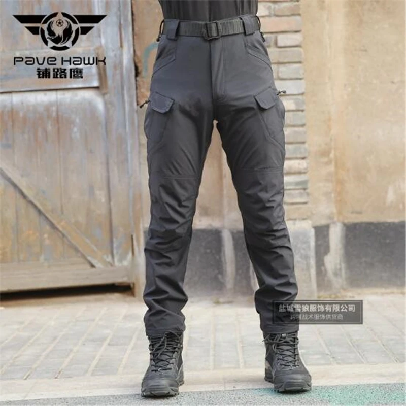 IX10 стиль Мягкий в виде ракушки Тактический камуфляжные мужские брюки