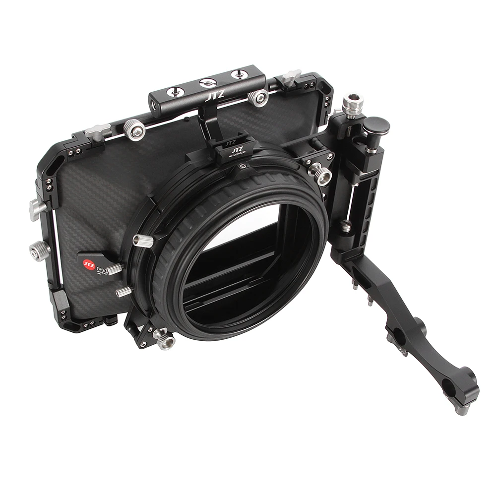 JTZ DP30 Cine карбоновое волокно 4x4 &quotМатовая коробка 15 мм/19 мм для Sony ARRI RED CANON BMD|matte box|4x4