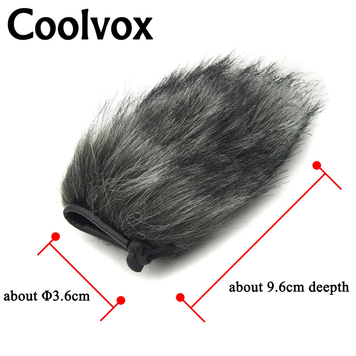 Горячая Распродажа ветрозащитный экран Coolvox из искусственного меха микрофон