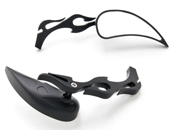 

Brand new 100% high quality Flame Tear Drop Custom Chrome Motorcycle Rear Mirrors For Yamaha Vino Classic 50 80 125