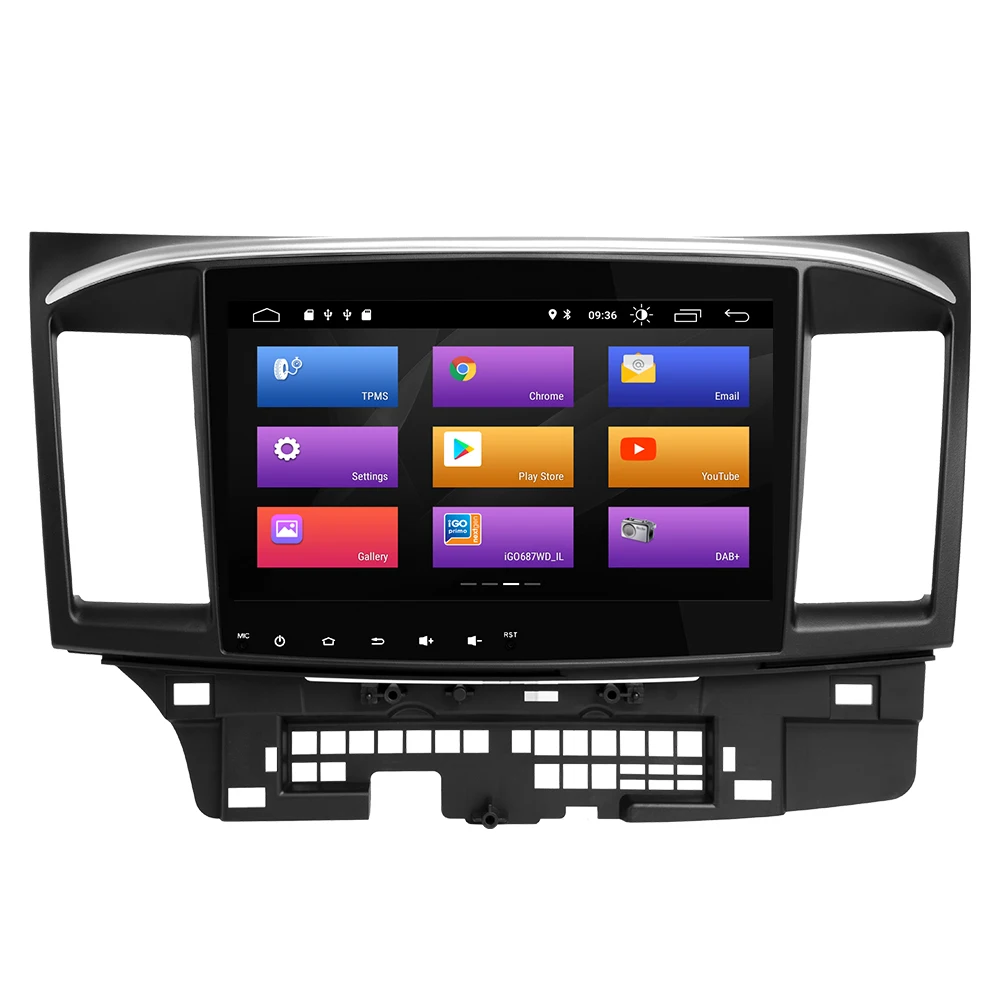Автомобильный dvd плеер Josmile 2 Din Android 9 0 для Mitsubishi Lancer X 10 2008 201510 1 дюймов 4G Авторадио