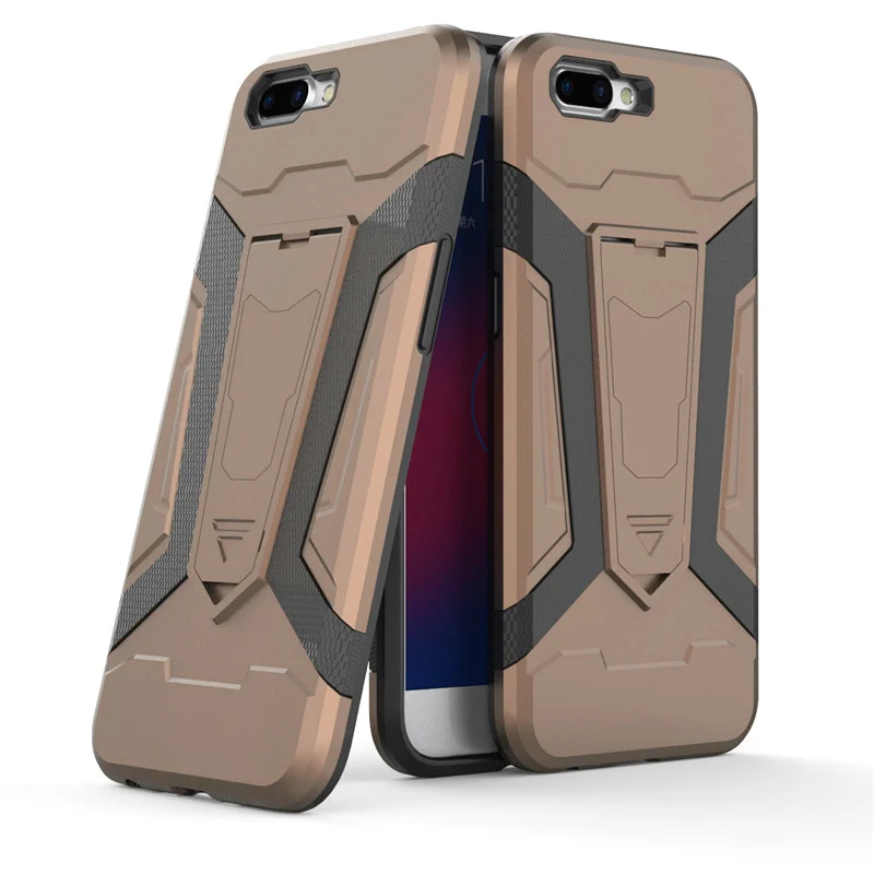 Pushingbest для Oppo R11 чехол противоударный антидетонационных Kickstand Броня Жесткий