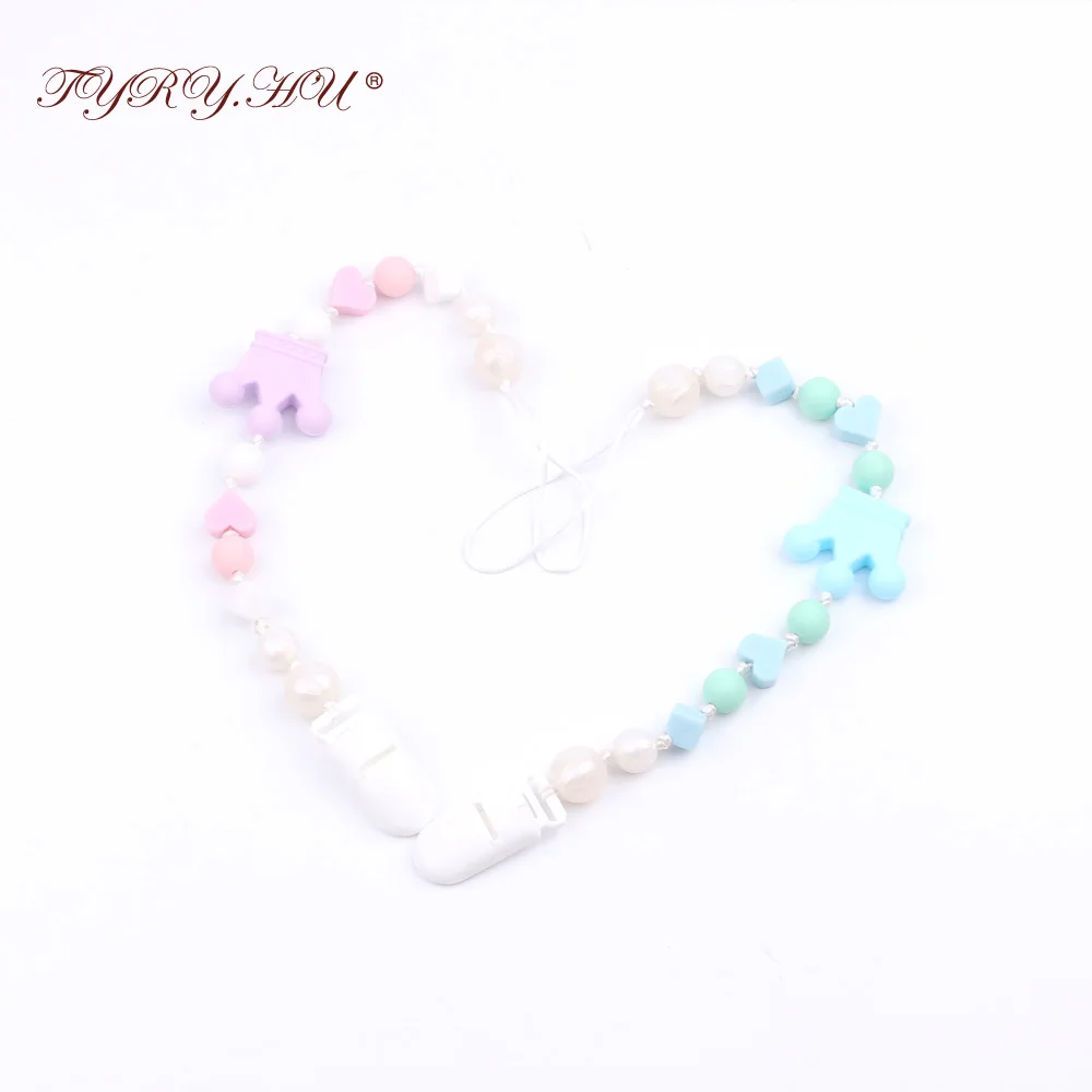 Силиконовый зажим для соски TYRY.HU DIY персонализированное имя цветной держатель