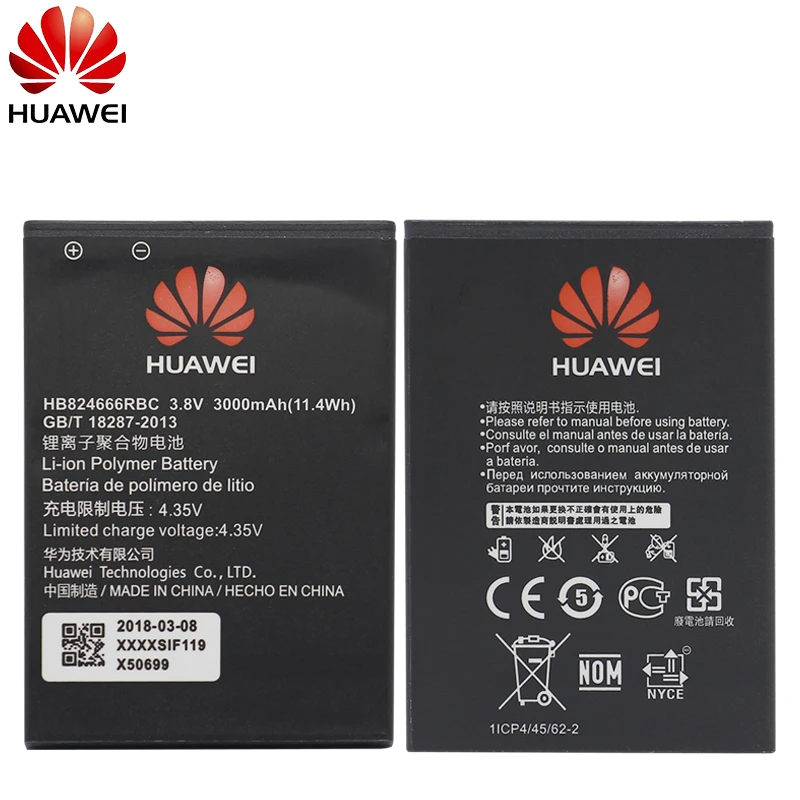 Оригинальный аккумулятор для телефона Hua Wei HB824666RBC 3000 мАч Huawei WIFI роутер E5577 Bs 937