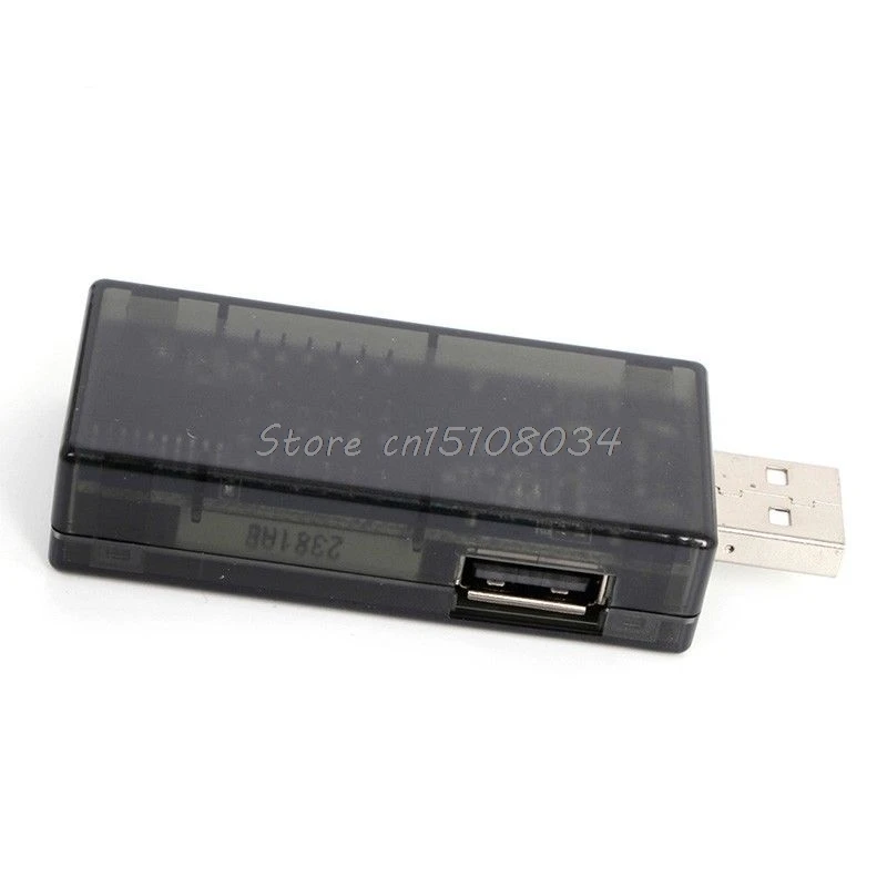 USB тестер напряжения Вольтметр Амперметр детектор двухрядный показывает S08
