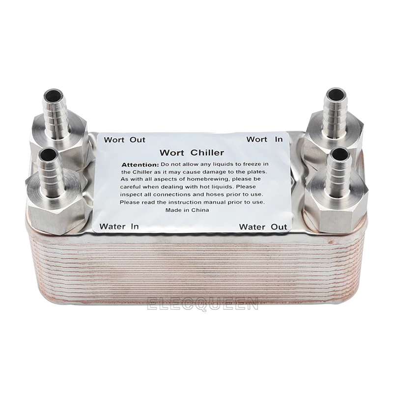 Охладитель сусла с 30 пластинами из нержавеющей стали пивоваренный охладитель