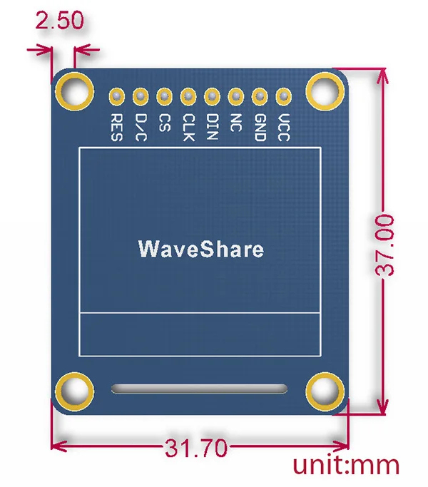 5 ./ 0, 95  RGB OLED (B) SPI  /   1331    SPI