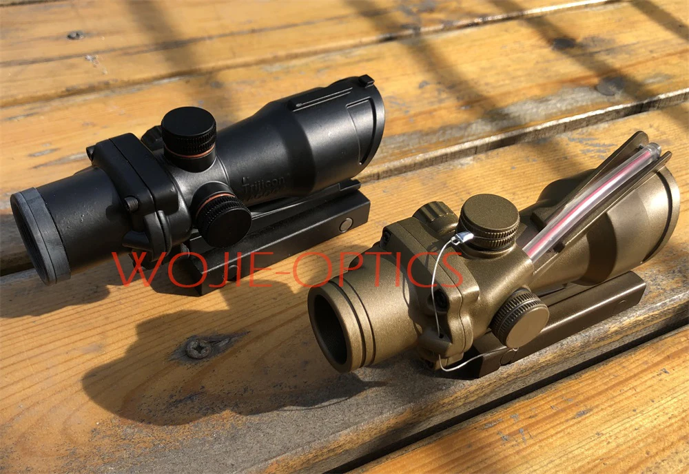 Trijicon T-eagle ACOG 1x32 оптические винтовки прицелы пятнистость красная точка M416 сетка с 20 мм креплениями прицел охотничья Оптика прицел