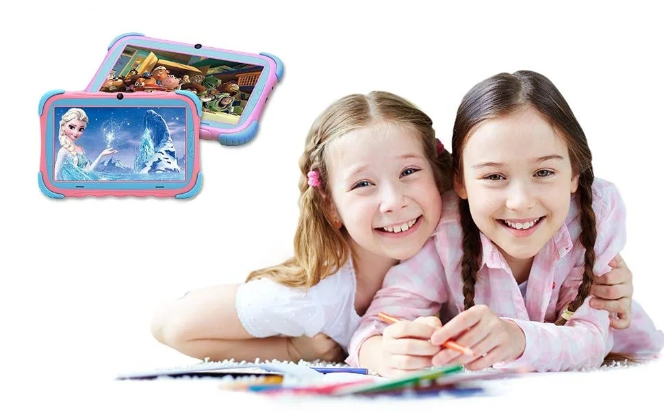 IRULU 7 дюймов Android 7,1 детский планшет 16GB Babypad Edition ПК с Wifi и камерой GMS Сертифицированный поддерживаемый Детский защитный чехол(зеленый