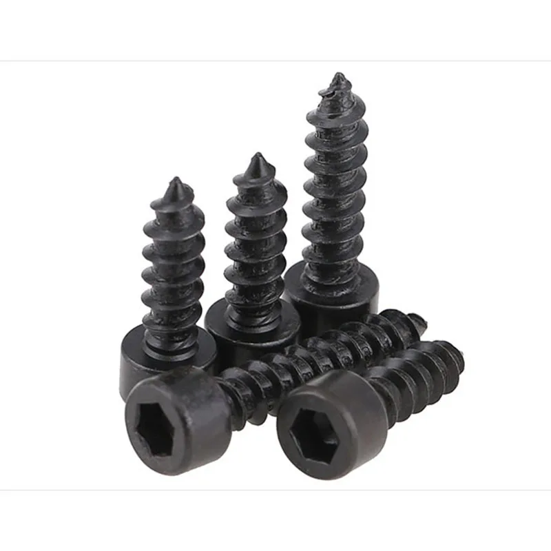 8 уровневые черные шестигранные самонарезающие винты модель самонарезающих