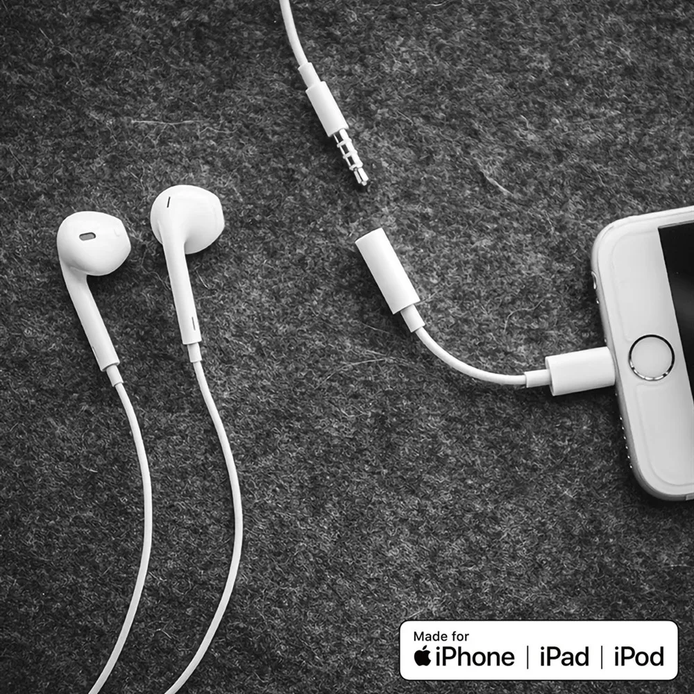 Адаптер для наушников lightning/3,5 мм для iPhone 6, 7, 8 X XS, XR, Max, AUX адаптер для мужчин и женщин, адаптер для Lightning