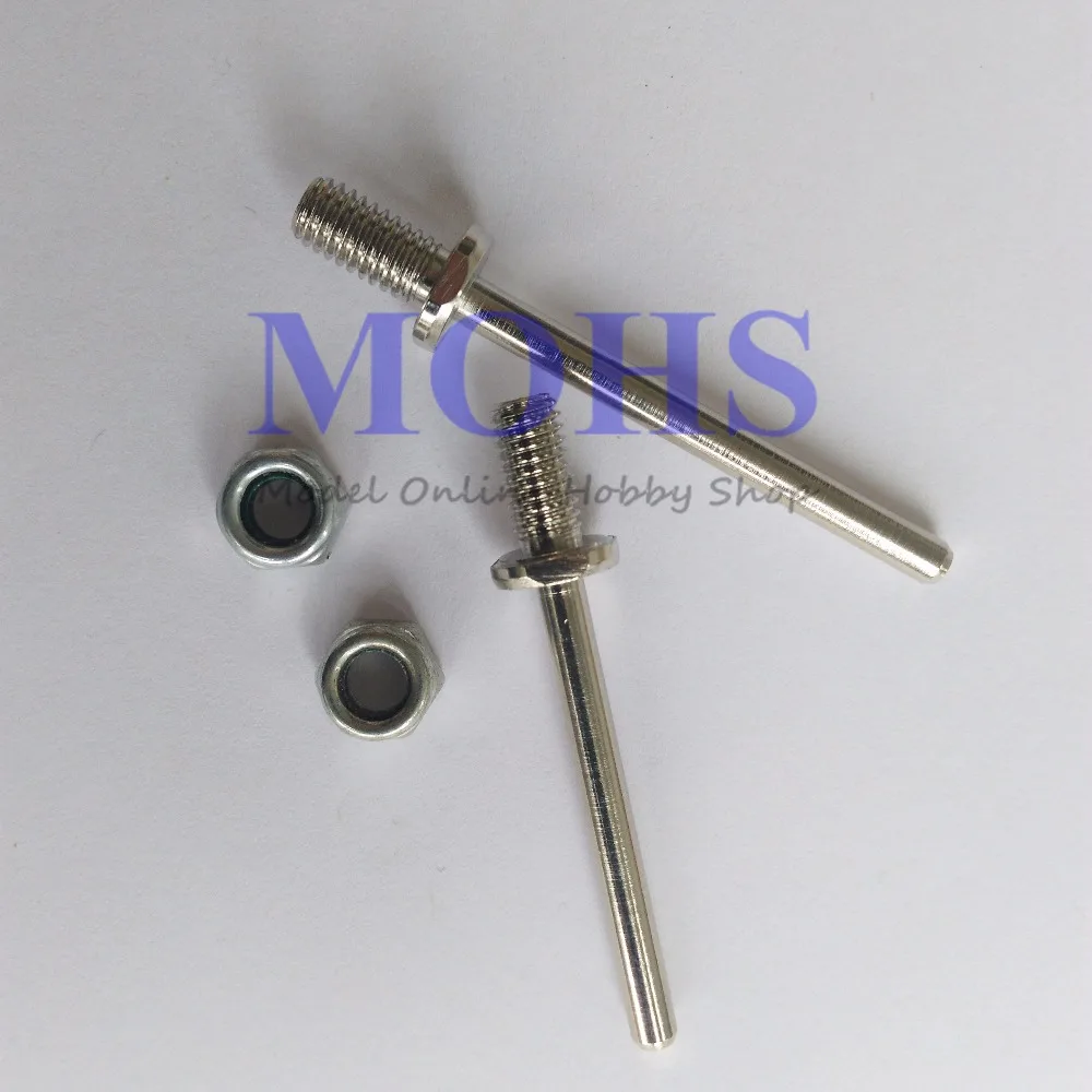 2 шт./лот Высококачественная ось из нержавеющей стали вал шасси колеса M6 4 мм M8 5
