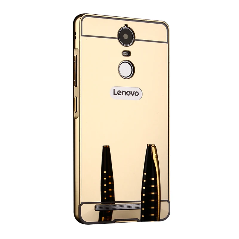Lenovo K5 Note K5Note A 7020 чехол с металлической рамкой зеркальной задней крышкой жесткий