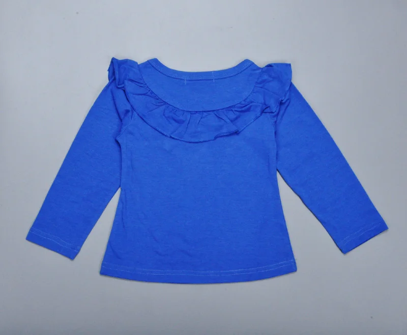 Высокое качество 2016 г. Весенняя одежда для маленьких девочек футболки модные