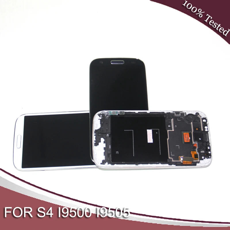 Экран совместим с samsung galaxy s4 LCD для gt i9500 i9505 ЖК дисплей сенсорный экран