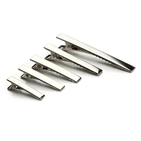 20pcslot 3241465776mm rhodium color flat metal single prong alligator clips for bows diy accessories clamps pins