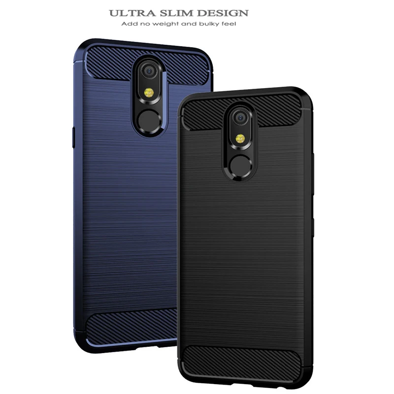 Esobest V50 ThinQ чехол из углеродного волокна с матовой текстурой для LG K40 K50 Q60 K12 PLUS ТПУ